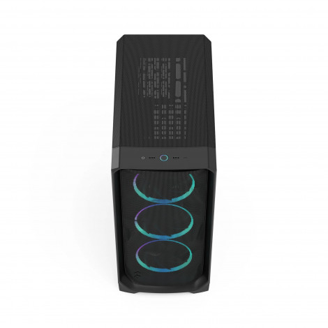 Fractal Design Meshify 3 | Black RGB TG Light Tint | Mid-Tower | Power supply included No | ATX