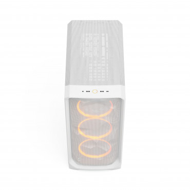 Fractal Design Meshify 3 | White RGB TG Clear Tint | Mid-Tower | Power supply included No | ATX