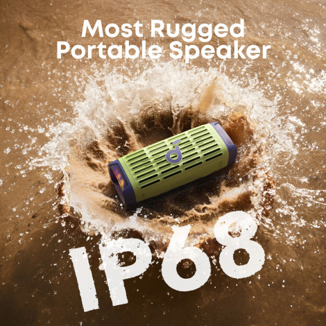 Anker Soundcore Speaker | Boom 3i | 50 W | Waterproof | Bluetooth | Green | Portable | Wireless connection