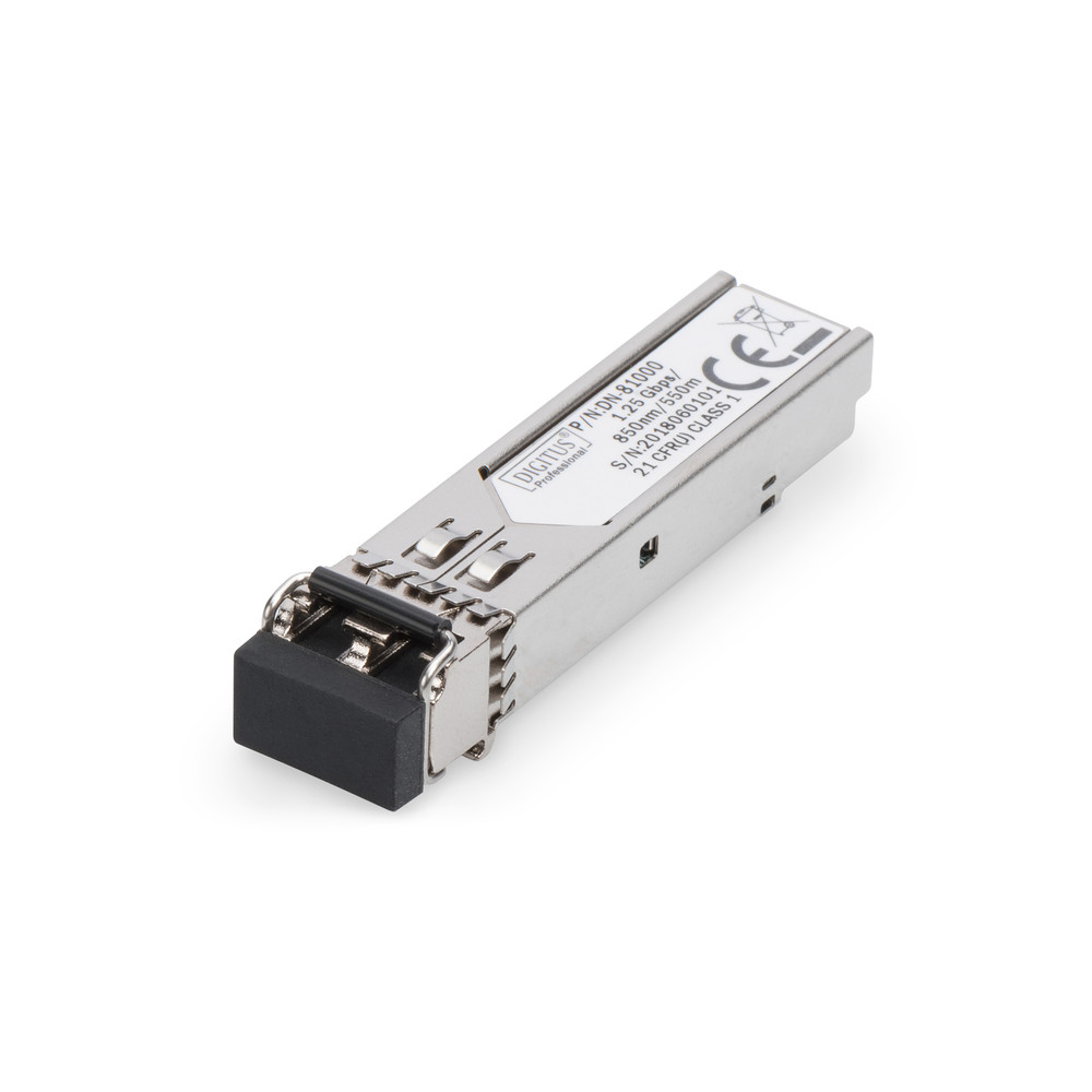 Digitus | Mini SFP Module | DN-81000 | 50-62.5/125 μm MMF (Multi-Mode Fiber) | Multimode LC Duplex Connector | 1250 Mbit/s | Wav