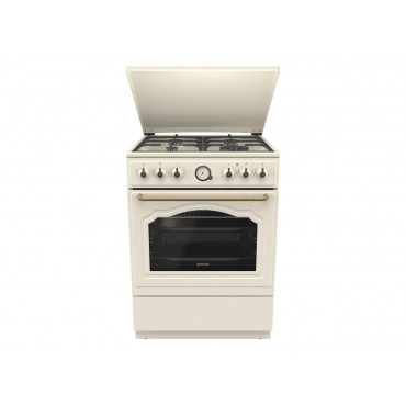 Gorenje Cooker | GKS6C71CLI | Hob type Gas | Oven type Electric | Gold | Width 60 cm | Depth 60 cm | 71 L