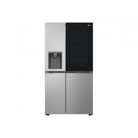 LG GSGV81PYLL Refrigerator, Free-standing, Side by Side, E, Height 1.79 m, Net fridge 416 L, Net freezer 190 L, Silver