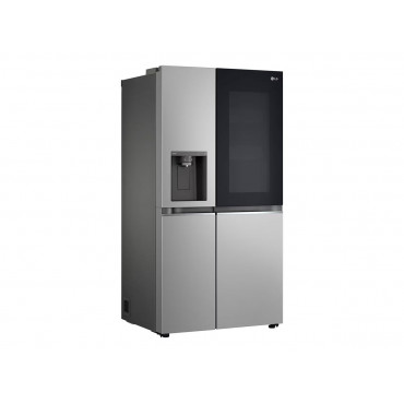 LG GSGV81PYLL Refrigerator, Free-standing, Side by Side, E, Height 1.79 m, Net fridge 416 L, Net freezer 190 L, Silver