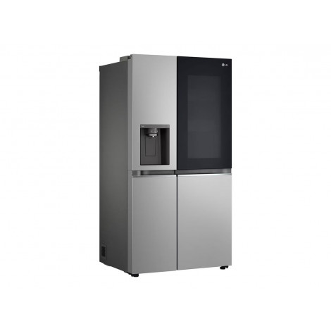 LG GSGV81PYLL Refrigerator, Free-standing, Side by Side, E, Height 1.79 m, Net fridge 416 L, Net freezer 190 L, Silver