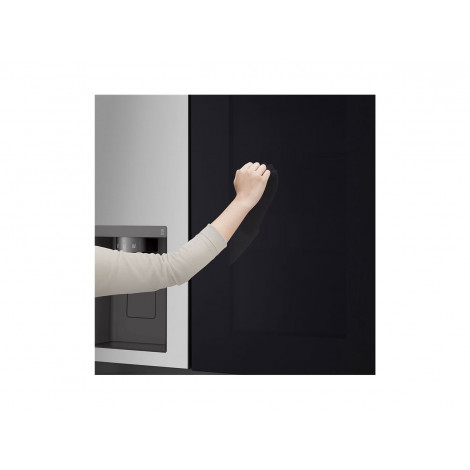 LG GSGV81PYLL Refrigerator, Free-standing, Side by Side, E, Height 1.79 m, Net fridge 416 L, Net freezer 190 L, Silver