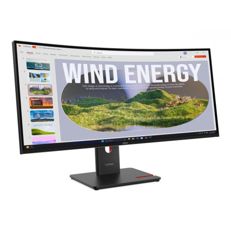 Lenovo ThinkVision | T34WD-40 | 34 " | VA | 21:9 | 120 Hz | 4 ms | 3440 x 1440 pixels | 300 cd/m | HDMI ports quantity 1 | Eclip