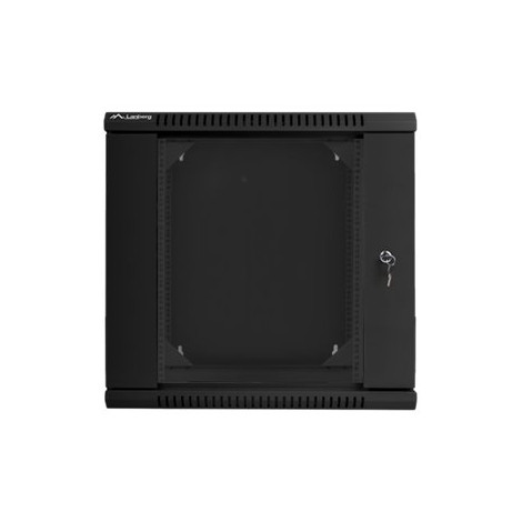 Lanberg | Rack cabinet 19" double-section wall-mount 12U/600x600 (flat pack) | WF02-6612-10B | Black