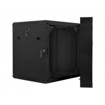 Lanberg | Rack cabinet 19" double-section wall-mount 12U/600x600 (flat pack) | WF02-6612-10B | Black