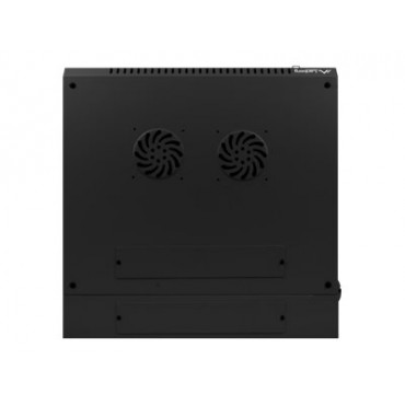 Lanberg | Rack cabinet 19" double-section wall-mount 12U/600x600 (flat pack) | WF02-6612-10B | Black