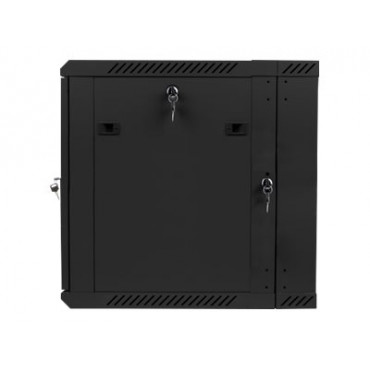 Lanberg | Rack cabinet 19" double-section wall-mount 12U/600x600 (flat pack) | WF02-6612-10B | Black