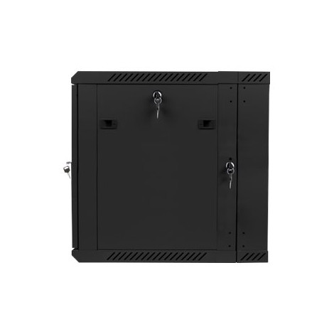 Lanberg | Rack cabinet 19" double-section wall-mount 12U/600x600 (flat pack) | WF02-6612-10B | Black