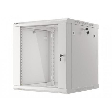 Lanberg | Rack cabinet 19" wall-mount 12U/600x600 (flat pack) V2 | WF01-6612-10S | Grey
