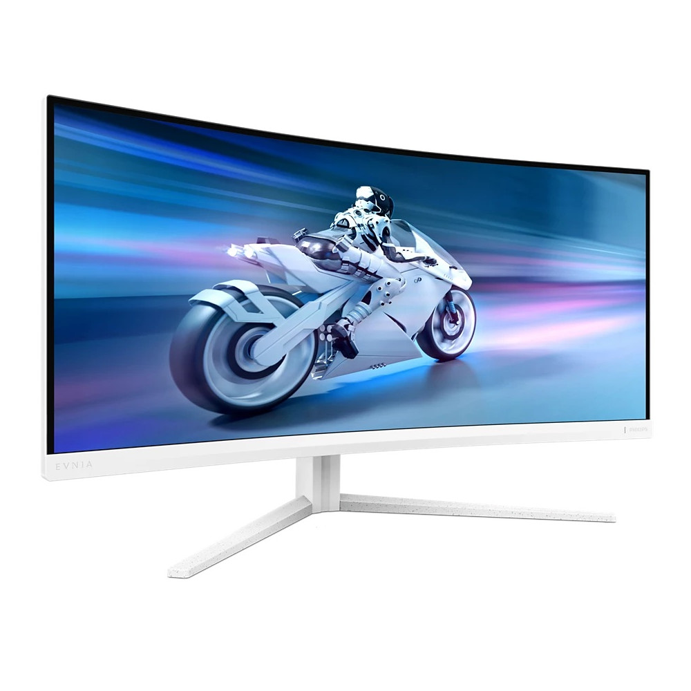 Philips 34M2C5501A/00 | 34 " | VA | WQHD | 21:9 | 180 Hz | 1 ms | 3440 x 1440 pixels | 300 cd/m | HDMI ports quantity 2 | White
