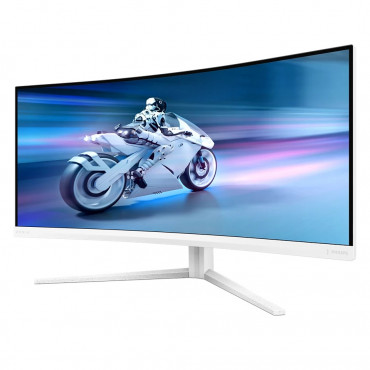 Philips 34M2C5501A/00 | 34 " | VA | WQHD | 21:9 | 180 Hz | 1 ms | 3440 x 1440 pixels | 300 cd/m | HDMI ports quantity 2 | White