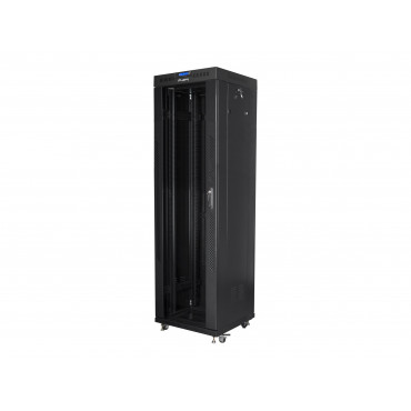 Lanberg | Rack cabinet 19" free-standing 42U/600x600 (flat pack) with glass door lCD V2 | FF01-6642-12BL | Black