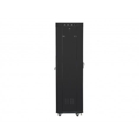 Lanberg | Rack cabinet 19" free-standing 42U/600x600 (flat pack) with glass door lCD V2 | FF01-6642-12BL | Black