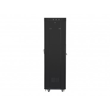 Lanberg | Rack cabinet 19" free-standing 42U/600x600 (flat pack) with glass door lCD V2 | FF01-6642-12BL | Black