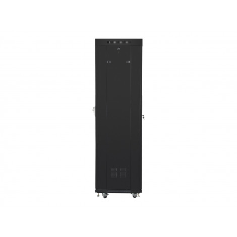 Lanberg | Rack cabinet 19" free-standing 42U/600x600 (flat pack) with glass door lCD V2 | FF01-6642-12BL | Black