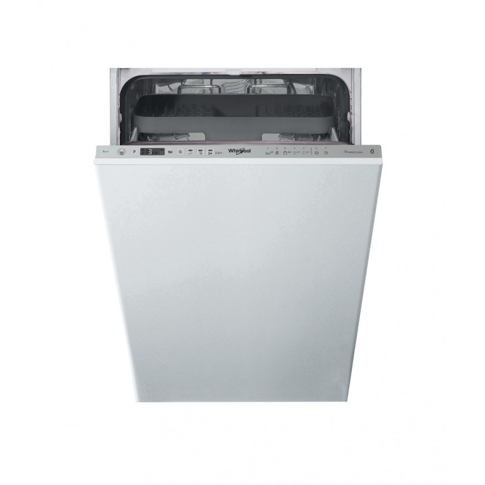 Whirlpool Dishwasher | WSIO 3T223 PCE X | Built-in | Width 45 cm | Number of place settings 10 | Number of programs 7 | Energy e