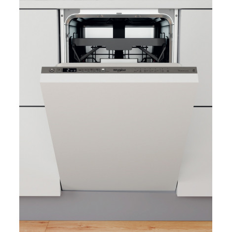 Whirlpool Dishwasher | WSIO 3T223 PCE X | Built-in | Width 45 cm | Number of place settings 10 | Number of programs 7 | Energy e
