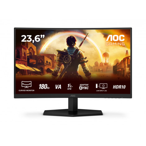 AOC Gaming monitor | C24G42E | 24 " | VA | FHD | 16:9 | 180 Hz | 0.5 ms | 1920 x 1080 pixels | 250 cd/m | HDMI ports quantity 2 