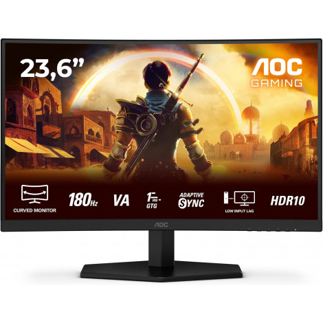 AOC Gaming monitor | C24G42E | 24 " | VA | FHD | 16:9 | 180 Hz | 0.5 ms | 1920 x 1080 pixels | 250 cd/m | HDMI ports quantity 2 