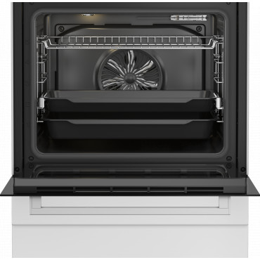 BEKO Cooker | FBM62330GWDTN | Hob type Gas | Oven type Electric | White | Width 60 cm | Grilling | LED | Depth 60 cm | 72 L