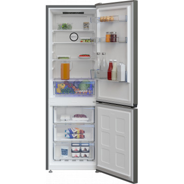 BEKO Refrigerator | B3RCNA344HG | Energy efficiency class E | Free standing | Combi | Height 179.6 cm | No Frost system | Fridge