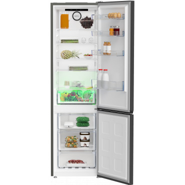 BEKO Refrigerator | B5RCNA405HXBR1 | Energy efficiency class D | Free standing | Combi | Height 203.5 cm | No Frost system | Fri
