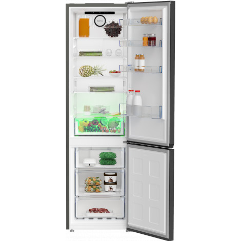 BEKO Refrigerator | B5RCNA405HXBR1 | Energy efficiency class D | Free standing | Combi | Height 203.5 cm | No Frost system | Fri