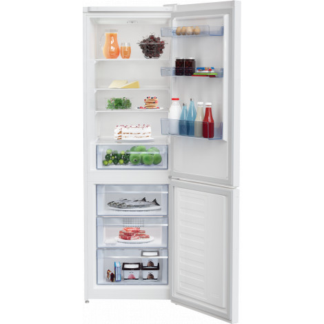 BEKO Refrigerator | RCSA366K40WN | Energy efficiency class E | Free standing | Combi | Height 185.2 cm | Fridge net capacity 223