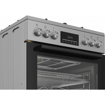 BEKO Cooker | FBMA61330GXDT | Hob type Gas | Oven type Electric | Stainless Steel | Width 60 cm | Grilling | LED | Depth 60 cm |