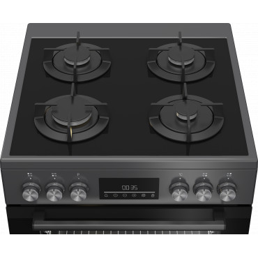 BEKO Cooker | FBM62330GADSN | Hob type Gas | Oven type Electric | Grey | Width 60 cm | Grilling | LED | Depth 60 cm | 72 L