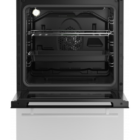 BEKO Cooker | FSM51339DWDS | Hob type Gas | Oven type Electric | White | Width 50 cm | Grilling | LED | Depth 60 cm | 60 L