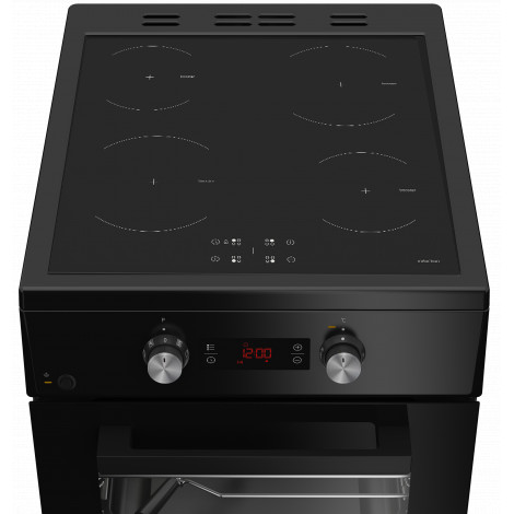 BEKO Cooker | FSM59305BDT | Hob type Induction | Oven type Electric | Black | Width 50 cm | Grilling | Depth 60 cm | 60 L