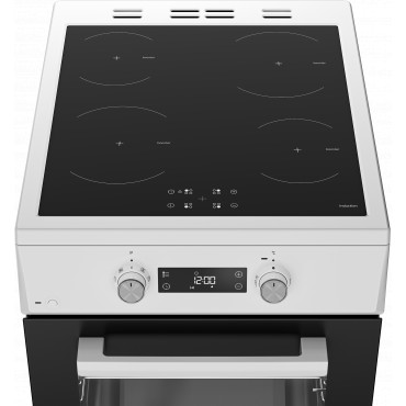 BEKO Cooker | FSM59305WDT | Hob type Induction | Oven type Electric | White | Width 50 cm | Grilling | Depth 60 cm | 60 L