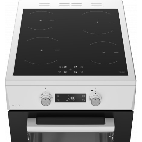 BEKO Cooker | FSM59305WDT | Hob type Induction | Oven type Electric | White | Width 50 cm | Grilling | Depth 60 cm | 60 L