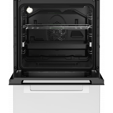 BEKO Cooker | FSM59305WDT | Hob type Induction | Oven type Electric | White | Width 50 cm | Grilling | Depth 60 cm | 60 L