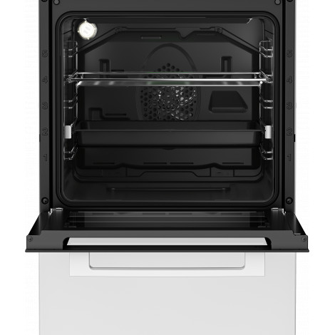 BEKO Cooker | FSM59305WDT | Hob type Induction | Oven type Electric | White | Width 50 cm | Grilling | Depth 60 cm | 60 L