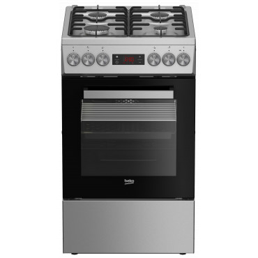 BEKO Cooker | FSM52321DXDT | Hob type Gas | Oven type Electric | Stainless Steel | Width 50 cm | Grilling | Depth 60 cm | 60 L