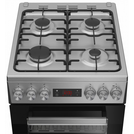 BEKO Cooker | FSM52321DXDT | Hob type Gas | Oven type Electric | Stainless Steel | Width 50 cm | Grilling | Depth 60 cm | 60 L