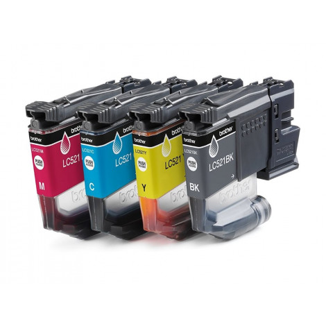 Brother LC521VAL Inkjet Cartridge Value Pack C/M/Y/K | Brother