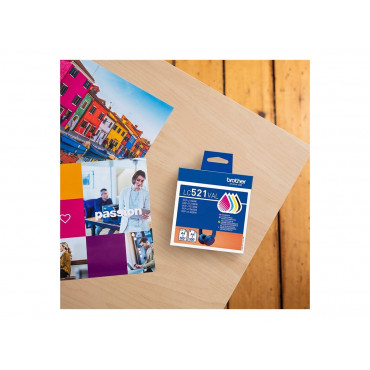 Brother LC521VAL Inkjet Cartridge Value Pack C/M/Y/K | Brother