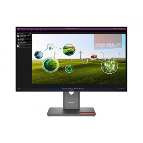 Lenovo ThinkVision | P27Q-40 | 27 " | IPS | 16:9 | 120 Hz | 4 ms | 350 cd/m | HDMI ports quantity 1 | Eclipse black | Warranty 3