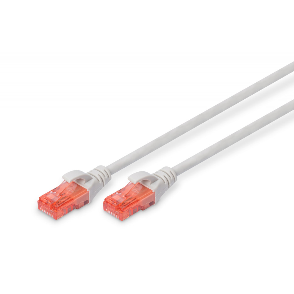 Digitus CAT 6 U/UTP | Patch cord | Length 10 m | Grey