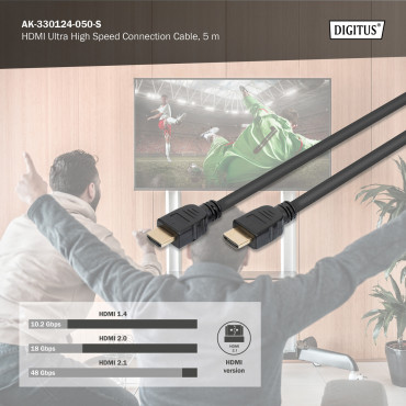 Digitus Ultra High Speed connection cable, type A | HDMI to HDMI | 5 m