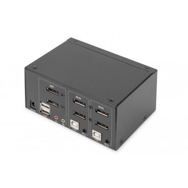 Digitus KVM Switch, 2-Port, Dual Display, 4K, DisplayPort | DS-12862