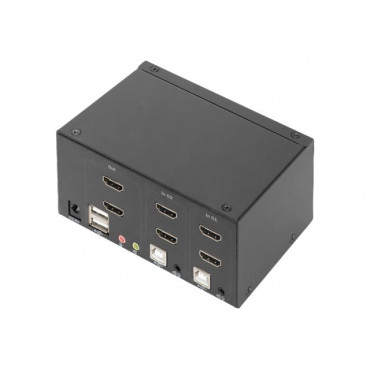Digitus KVM Switch, 2 Port, Dual Display, 4K, HDMI | DS-12860
