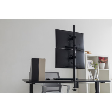 Digitus Desk Mount | DA-90438 | Adjustable Height, Rotate, Tilt, Swivel | 17-32 " | Maximum weight (capacity) 2x8 kg | Black