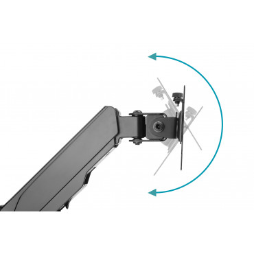 Digitus Wall mount | DA-90396 | Adjustable Height, Rotate, Tilt | 17-32 " | Maximum weight (capacity) 8 kg | Black